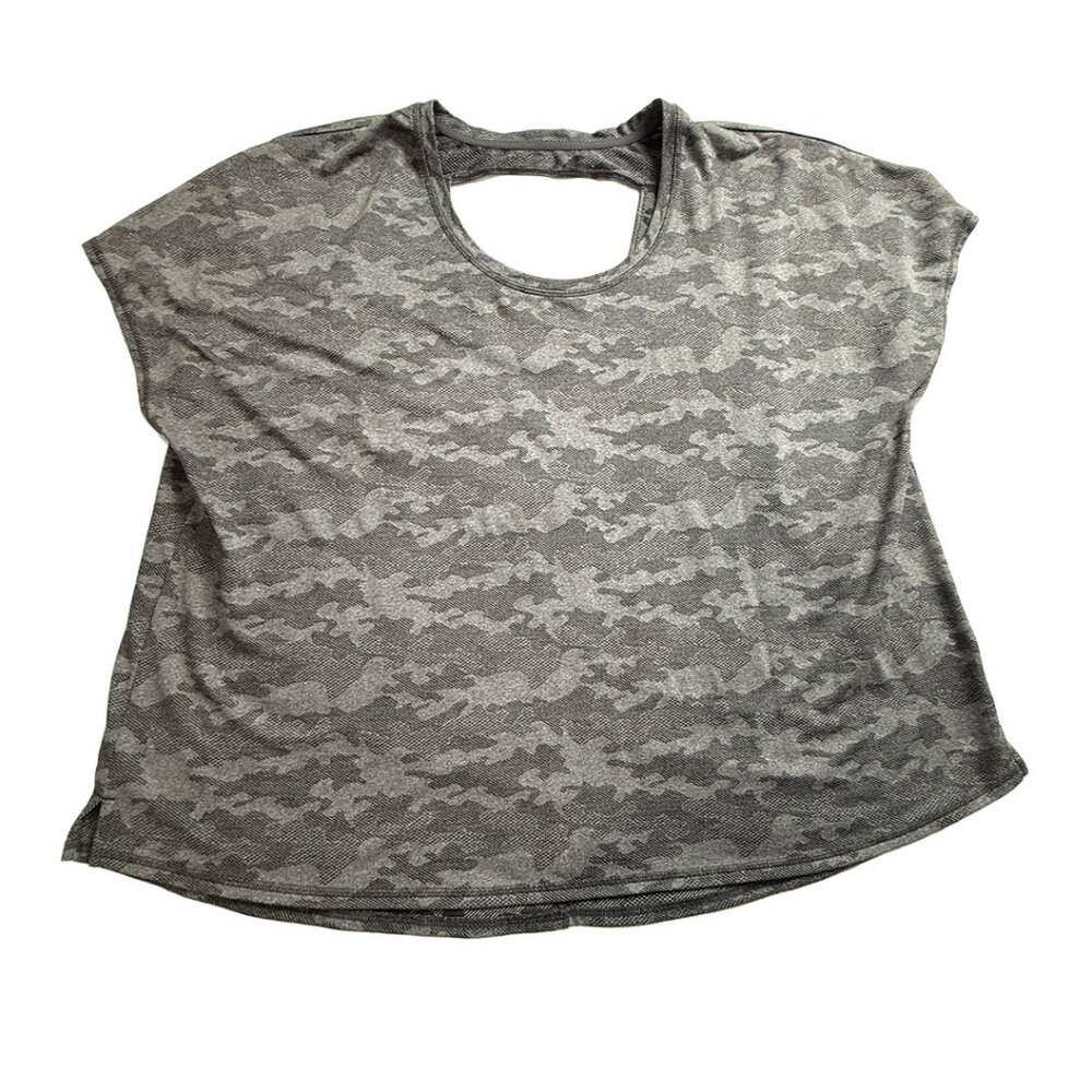 Women's Camo Xersion Quick Dry Athletic T-shirt Size 3X open back